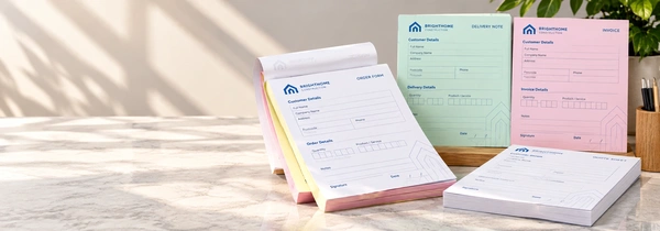  Brighthome Construction Forms On A Sunlit Desk